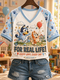 Premium BLU V-neck Shirt NTNA