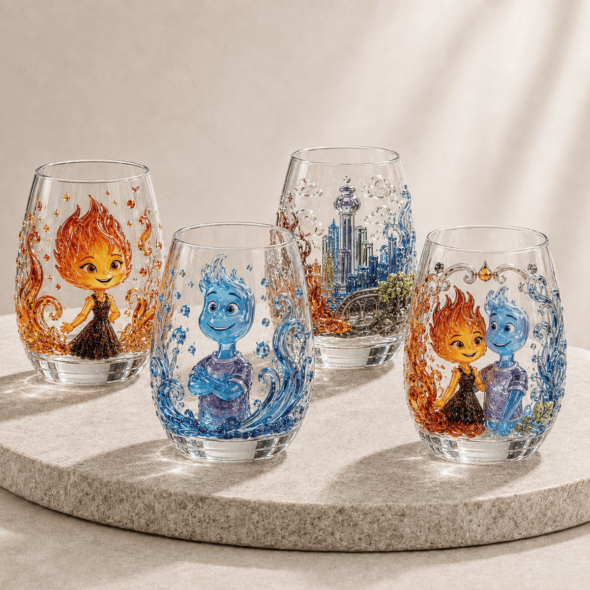 Premium ELE Stemless Wine Glass Set BMD