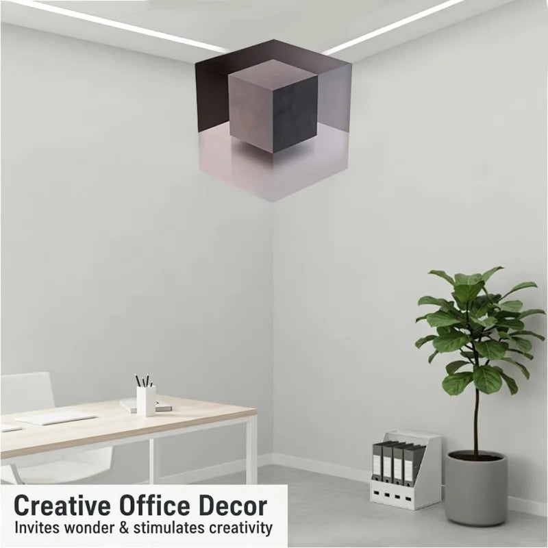 3d Illusion Wall Sticker Waterproof Removable Corner Decal Creative Optical Illusion Maze Cube Wall Art Home Room Decor Stickers